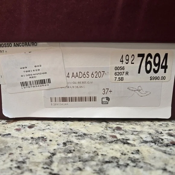 NEW Gucci Burgundy Princetown Leather Mules with Horsebit Detail Size 37.5 - Picture 12 of 12